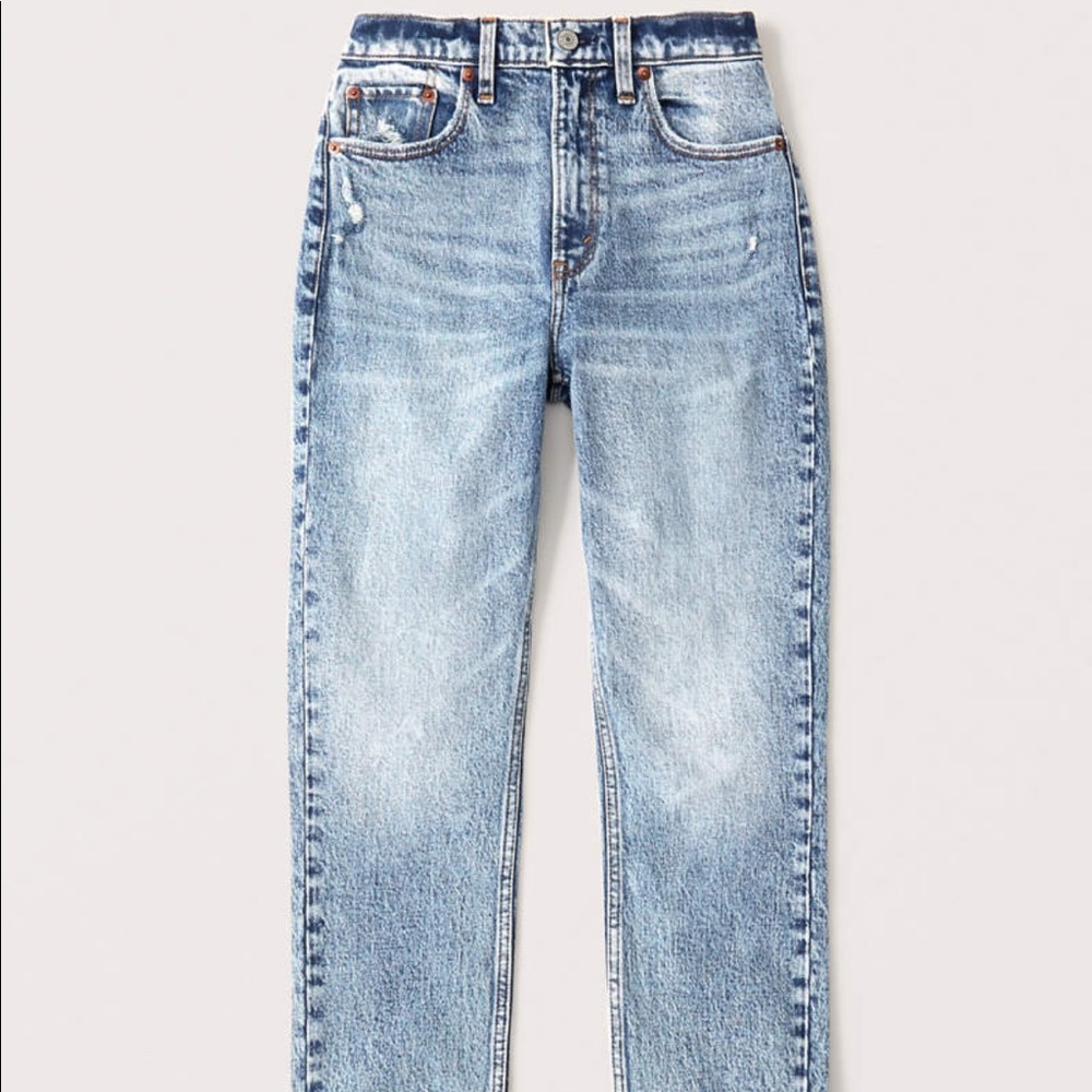 Abercrombie High Rise Mom Jean, 27 4R